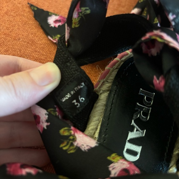 PRADA Espadrilles Floral Scarf - Picture 8 of 9